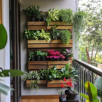 Modern rooftop terrace garden design