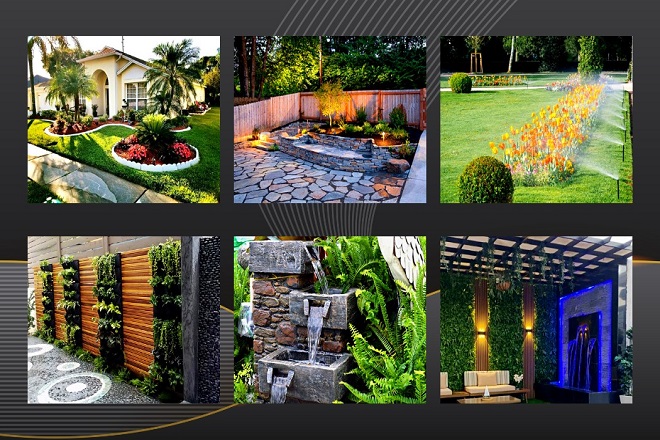 Person working on a garden planting project
